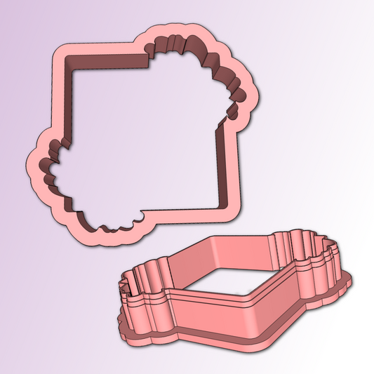 Floral Plaque Cookie Cutter
