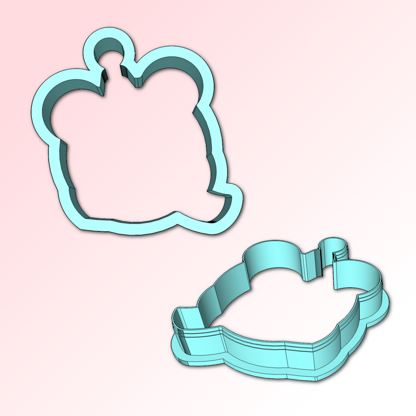 Polar Bear Ornament Cookie Cutter, Christmas Cookie Cutter