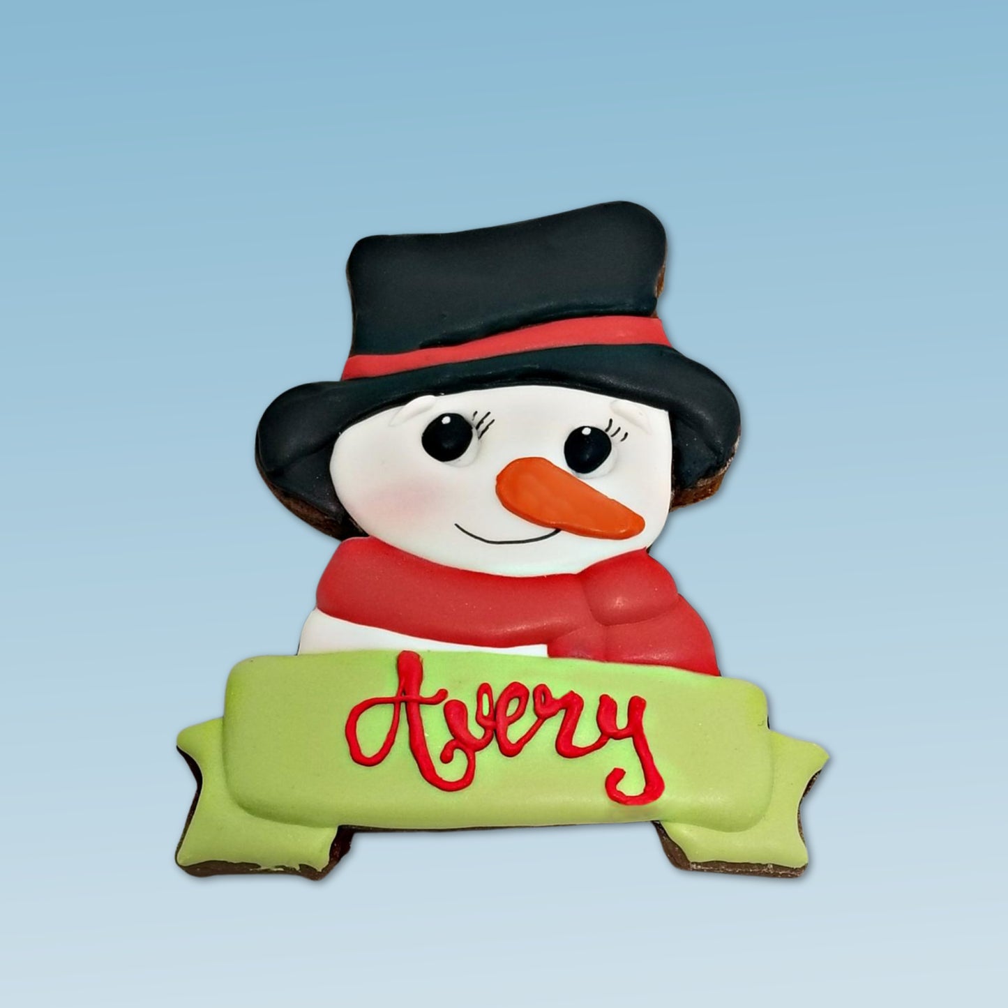 Snowman with Banner Cookie Cutter, Christmas Cookie Cutters