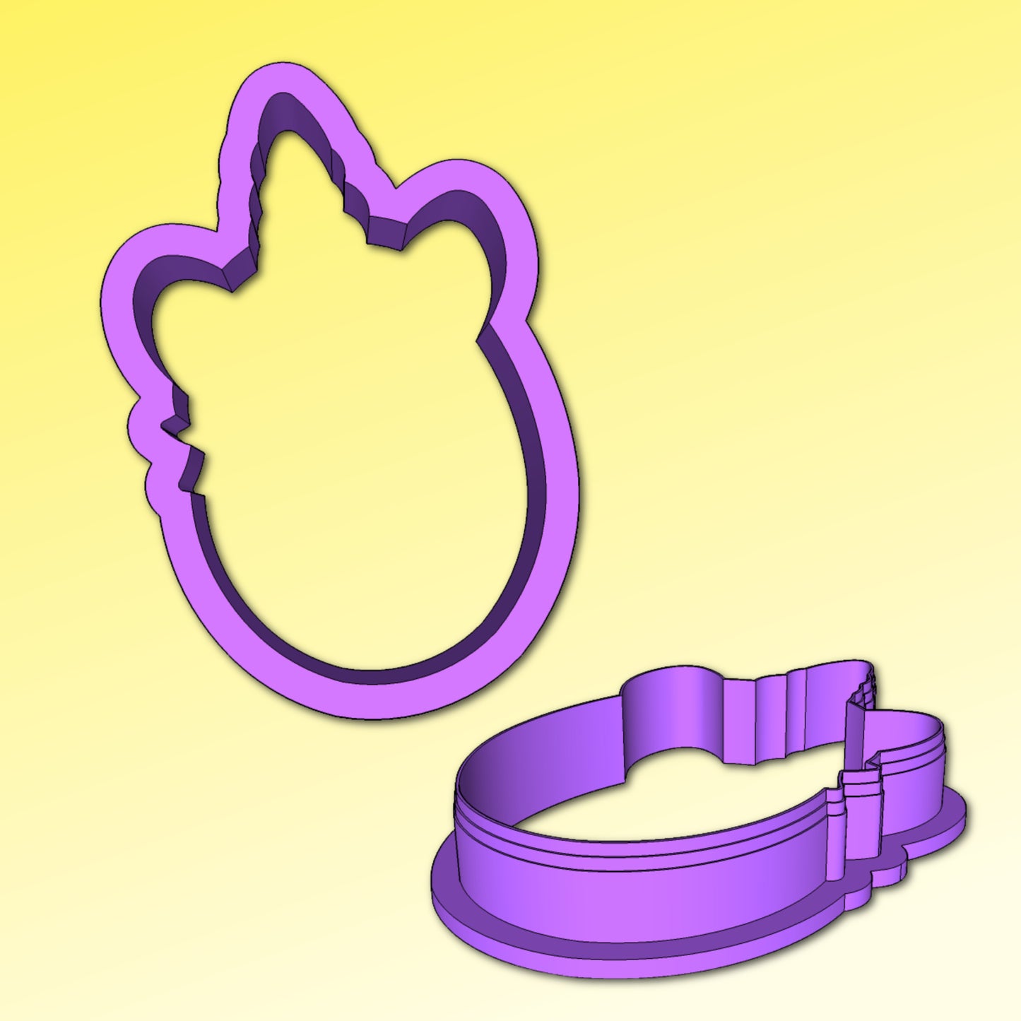 Unicorn Easter Egg Cookie Cutter, Easter Egg Cookie Cutter, Easter Cookie Cutter