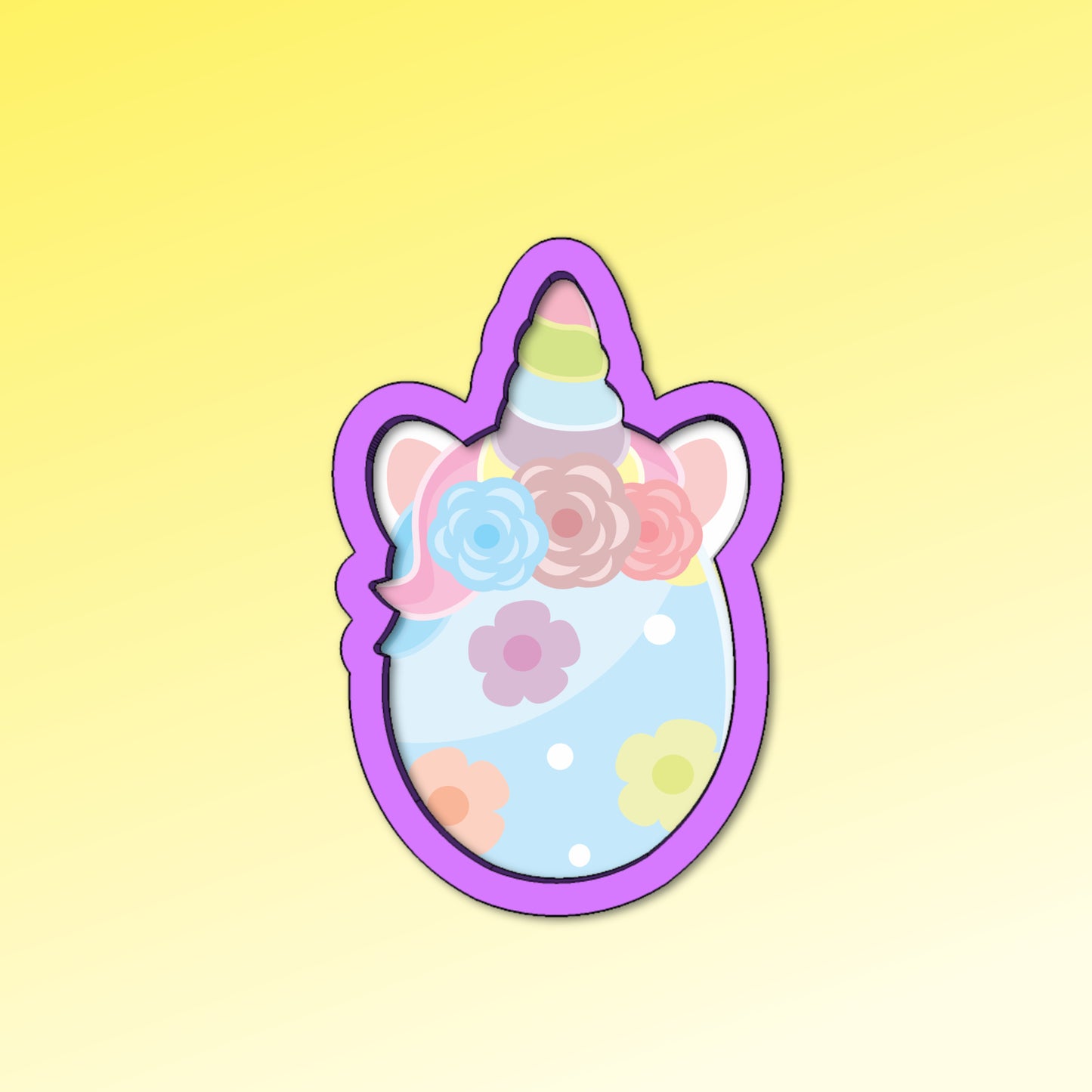 Unicorn Easter Egg Cookie Cutter, Easter Egg Cookie Cutter, Easter Cookie Cutter