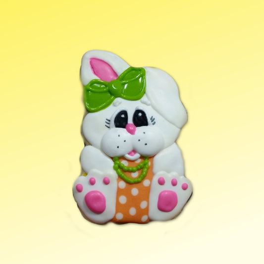 Girl Bunny Sitting Cookie Cutter, Easter Cookie Cutter