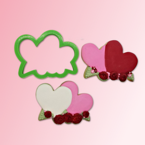 Floral Heart Cookie Cutter, Valentine Cookie Cutter