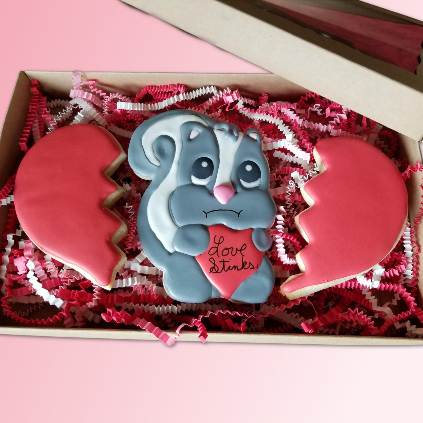 Skunk Cookie Cutter, Valentine Cookie Cutter