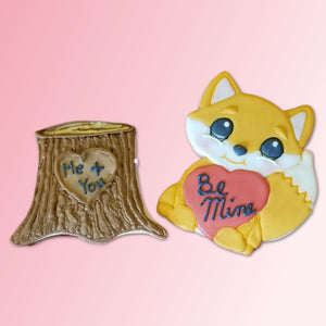 Fox & Stump Cookie Cutter Set, Valentine Cookie Cutters