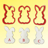 Easter Bunny Cookie Cutter Set, Easter Cookie Cutters