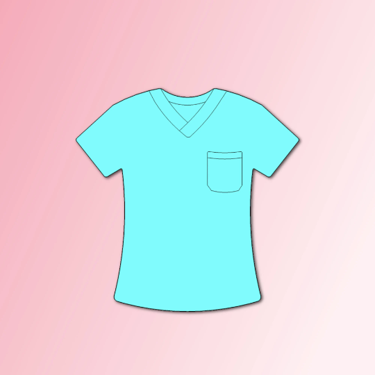 Scrub Shirt Cookie Cutter, Medical  Cookie Cutters