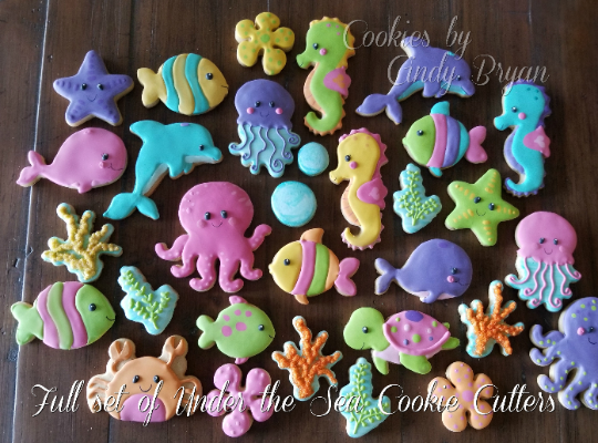 Under The Sea Mini Cookie Cutter Set – 3D Cookie Cutter Shop