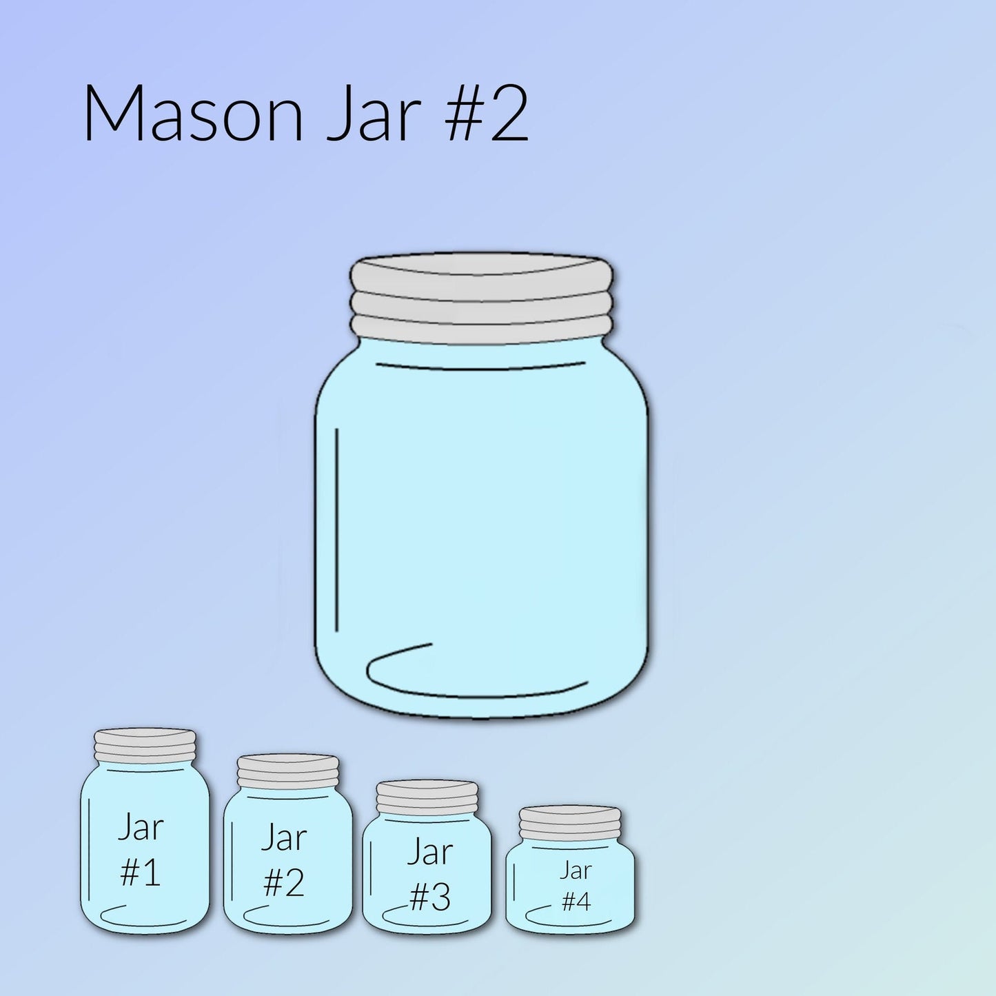 Mason Jar Cookie Cutter #2