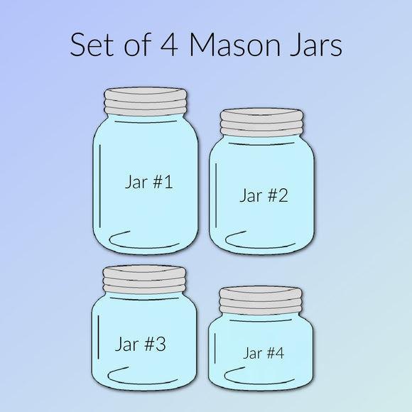 Mason jar cookie cutters