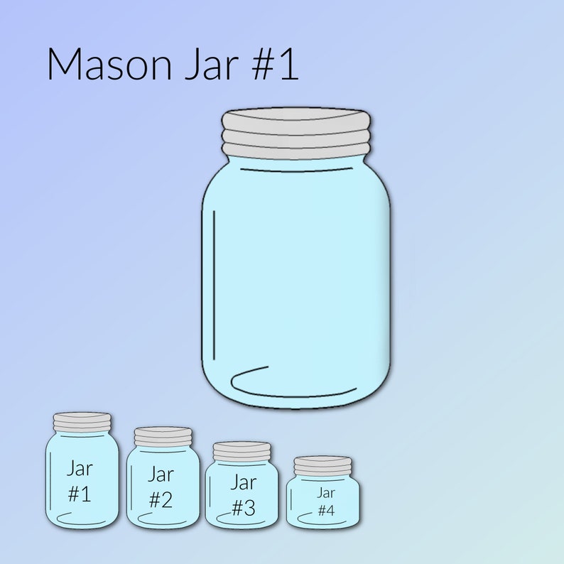Mason Jar Cookie Cutter #1