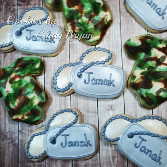 Dog Tag Cookie Cutter