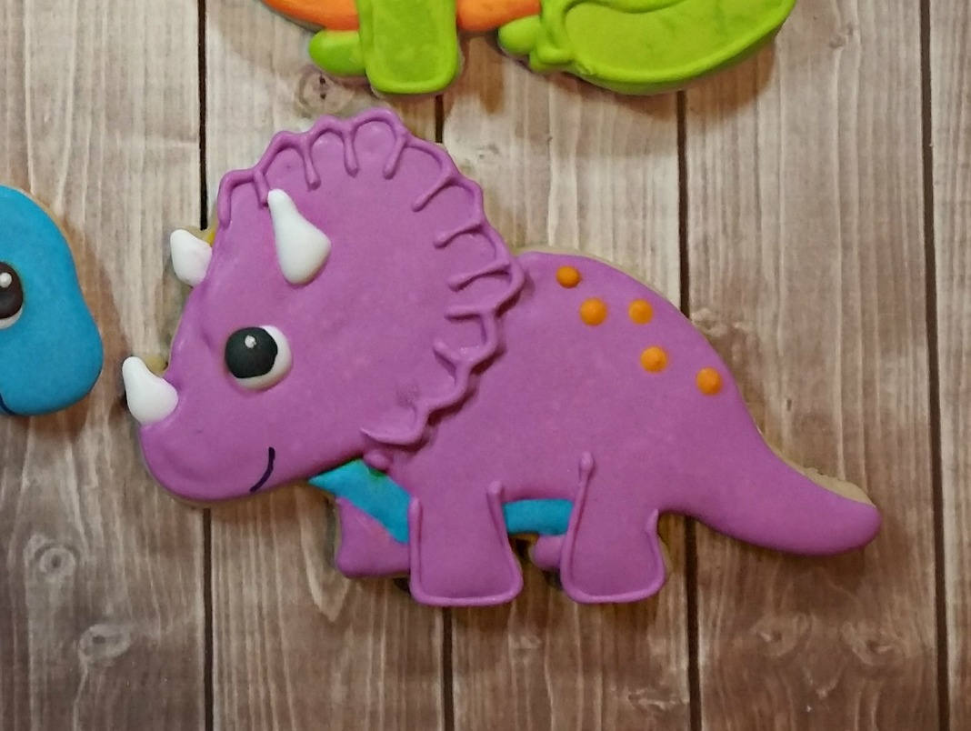 Triceratops Cookie Cutter, Dinosaur Cookie Cutter