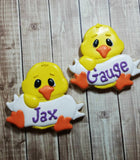 Easter Chick with Banner Cookie Cutter, Easter Cookie Cutter