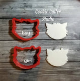 Werewolf Boy & Girl Cookie Cutters, Halloween Cookie Cutter