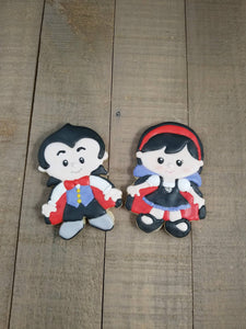 Vampire Boy & Girl Cookie Cutters, Halloween Cookie Cutter