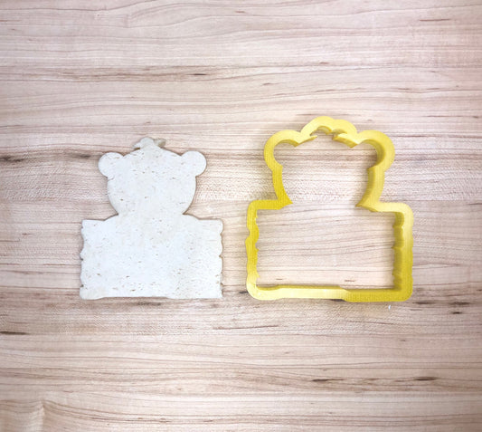 Bear Plaque Cookie Cutter