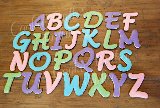 Alphabet Cookie Cutter STL Files
