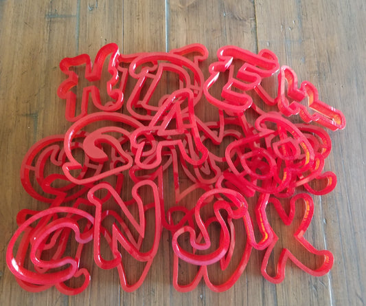 Alphabet Cookie Cutter STL Files