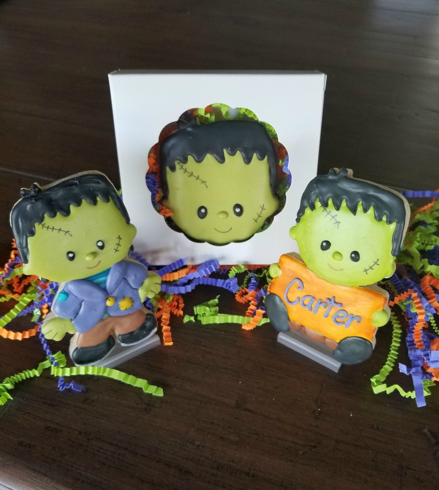 Frankenstein Plaque Cookie Cutters, Halloween Cookie Cutter