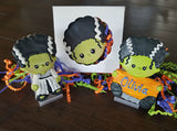 Frankenstein & Bride of Frankenstein Cookie Cutter Set, Halloween Cookie Cutters