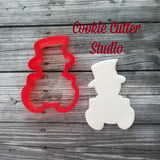 Snowman Plaque Cookie Cutter, Christmas Cookie Cutter, Snowman Cookie Cutter