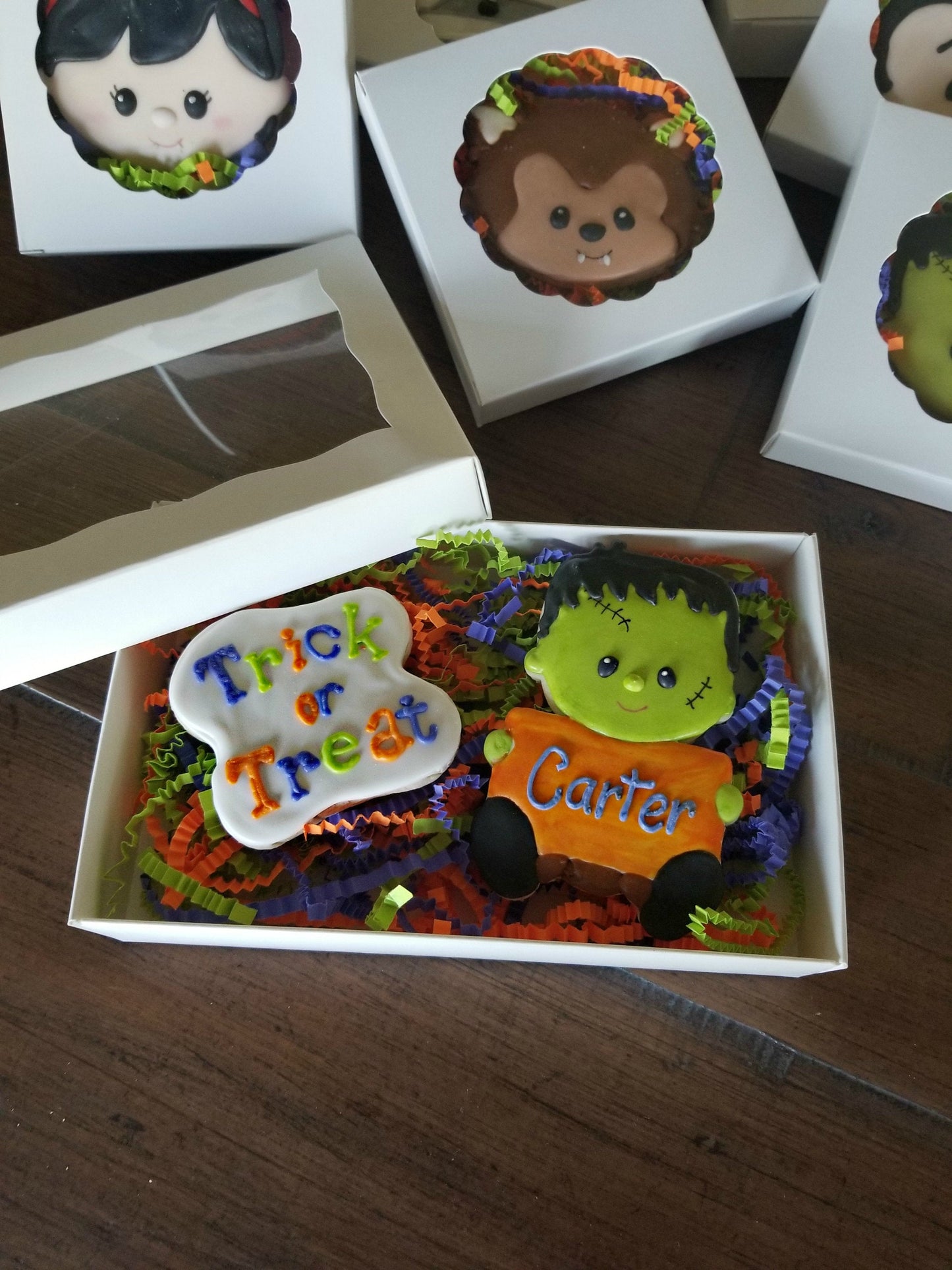 Frankenstein Plaque Cookie Cutters, Halloween Cookie Cutter