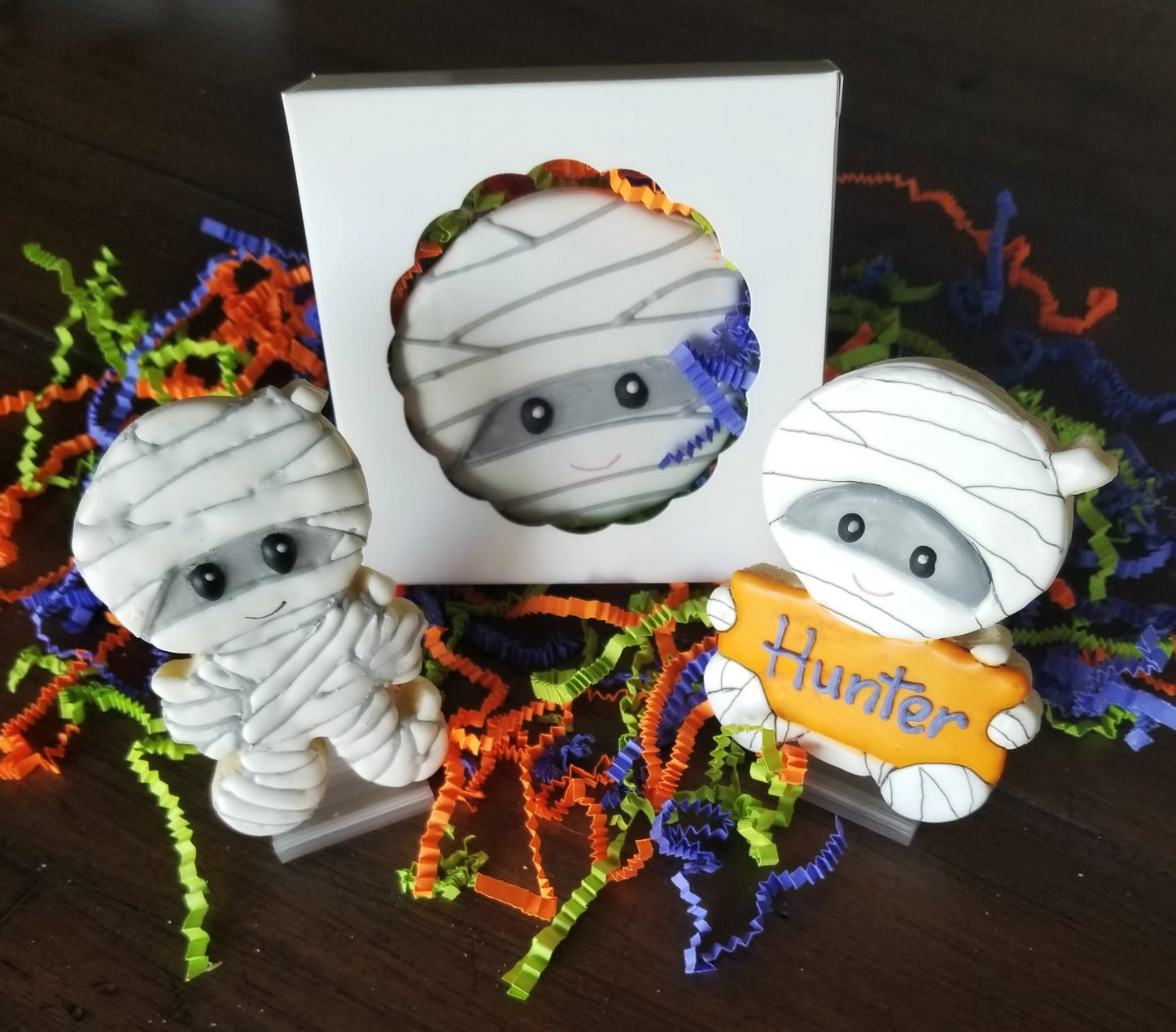 Mummy Boy Plaque Cookie Cutter, Halloween Cookie Cutter