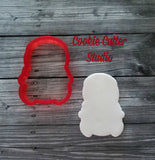 Vampire Girl Plaque Cookie Cutter, Halloween Cookie Cutter