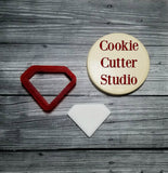 Diamond Cookie Cutter, Jewel Cookie Cutter