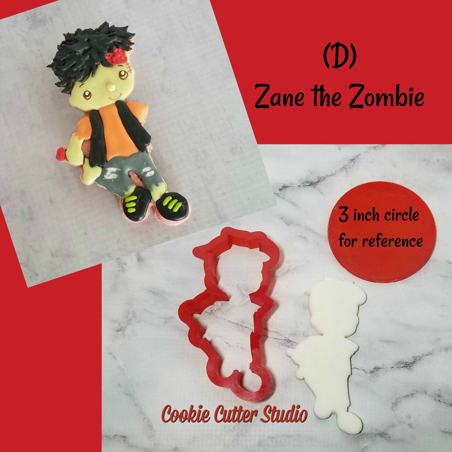 Zombie Cookie Cutter Set, Halloween Cookie Cutters