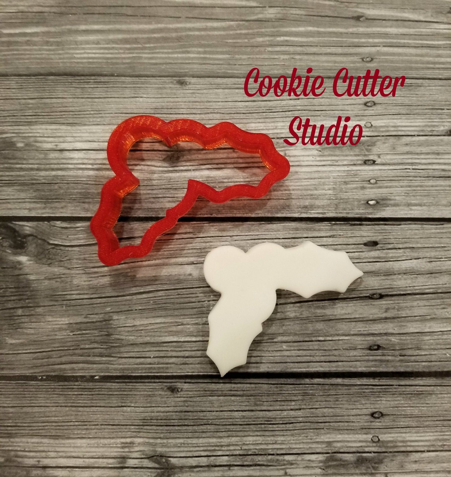 Holly Cookie Cutter, Christmas Cookie Cutter