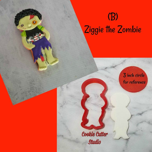Zombie Boy Cookie Cutter, Halloween Cookie Cutters