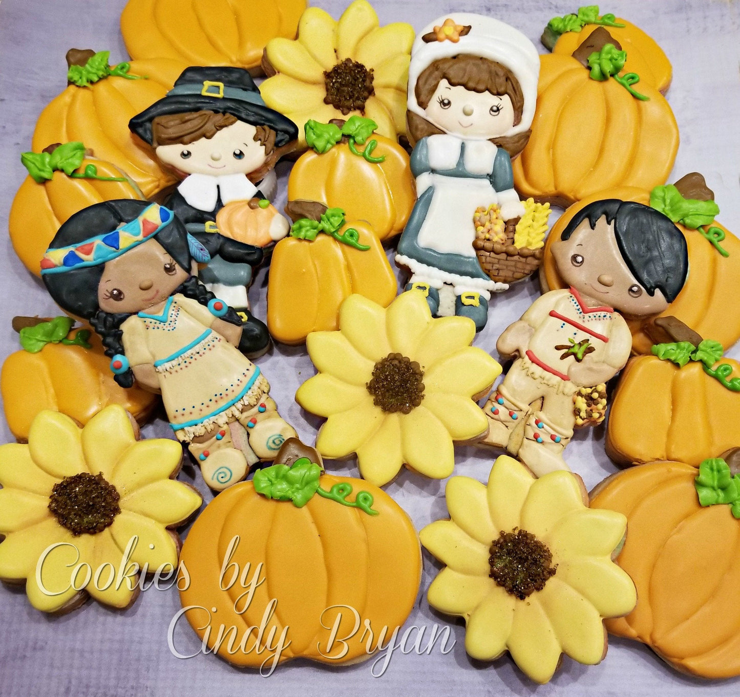 Pilgrims and Indians Cookie Cutters, Thanksgiving Cookie Cutters