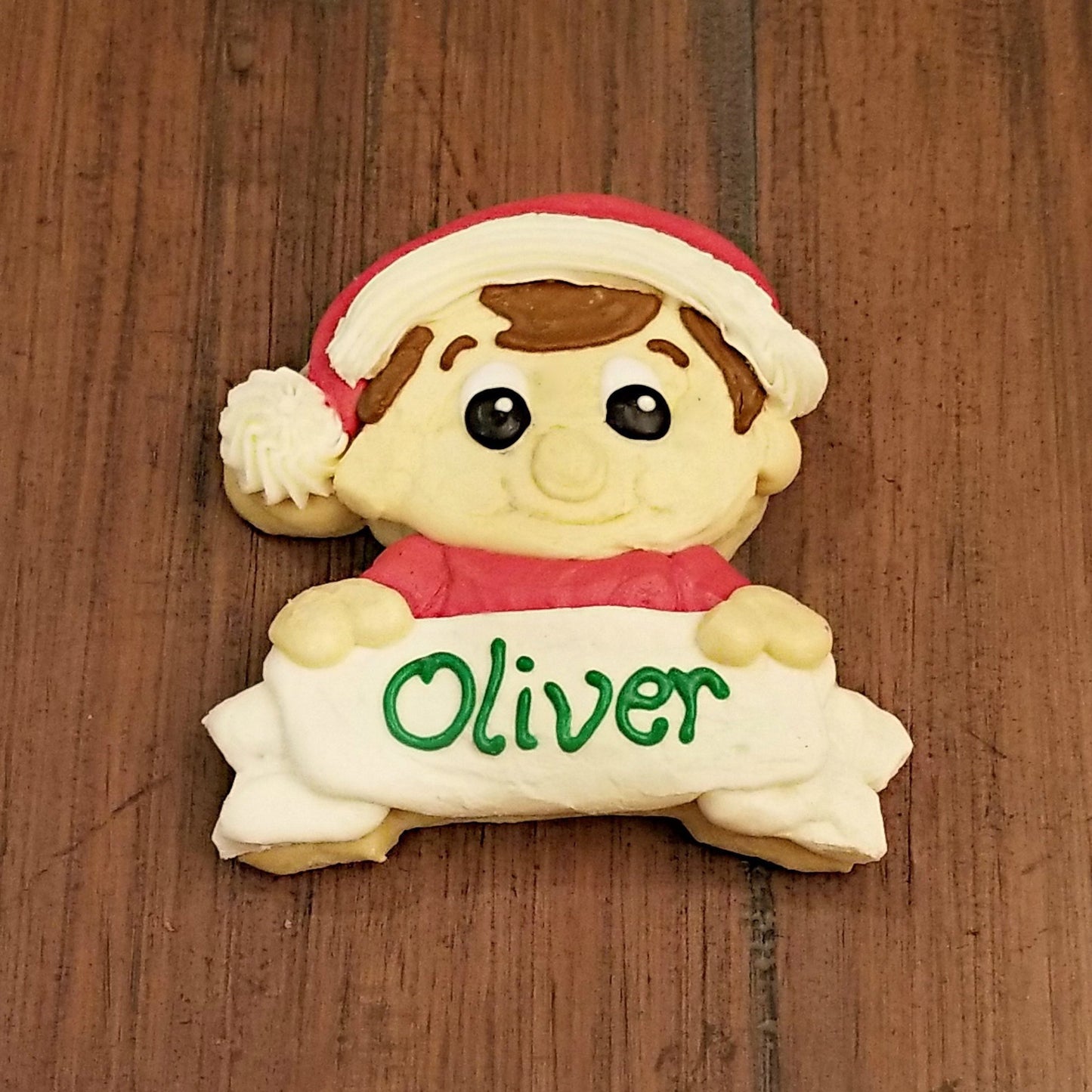 Christmas Elf with Banner Cookie Cutter