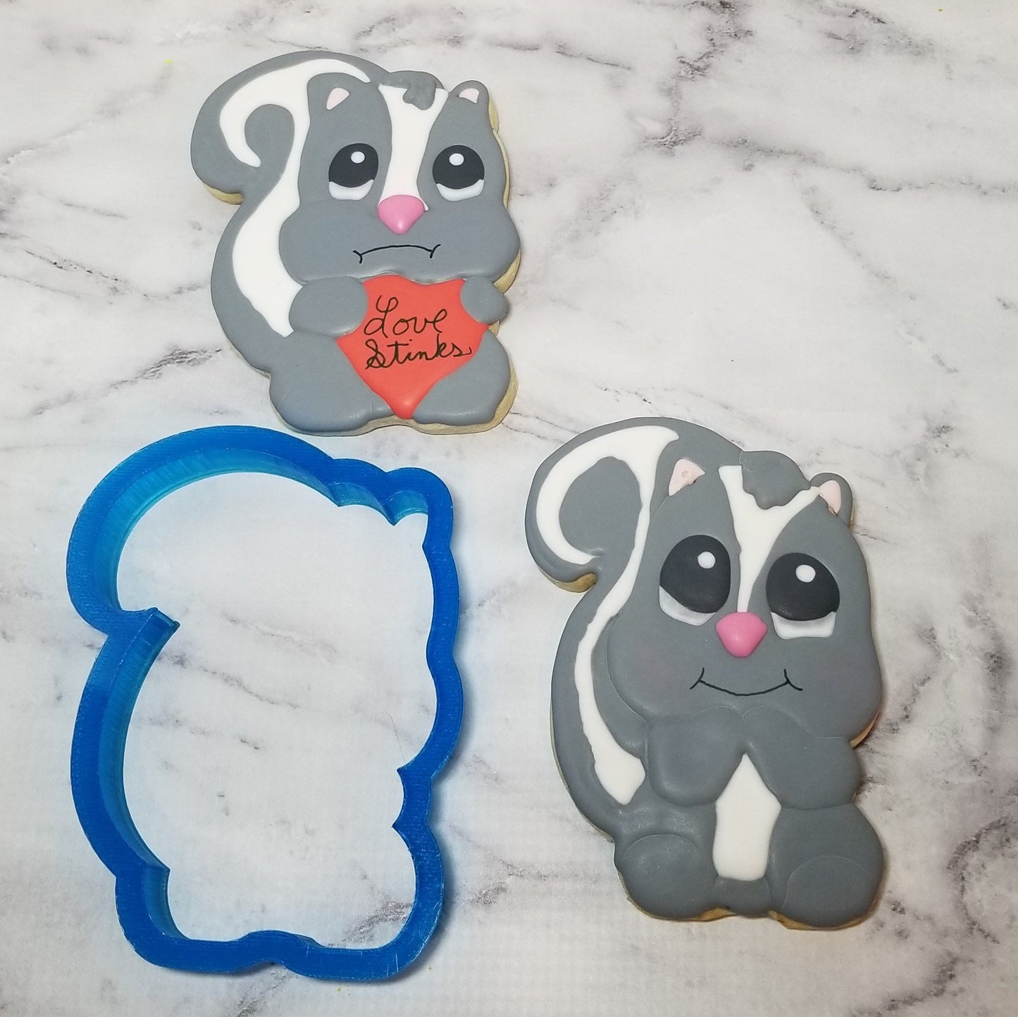 Skunk Cookie Cutter, Valentine Cookie Cutter