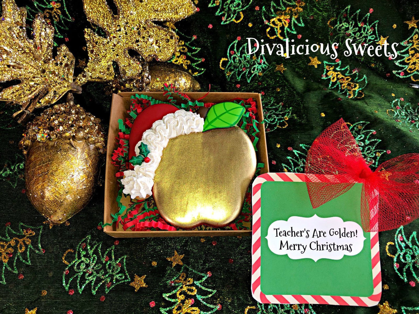 Apple with Santa Hat Cookie Cutter