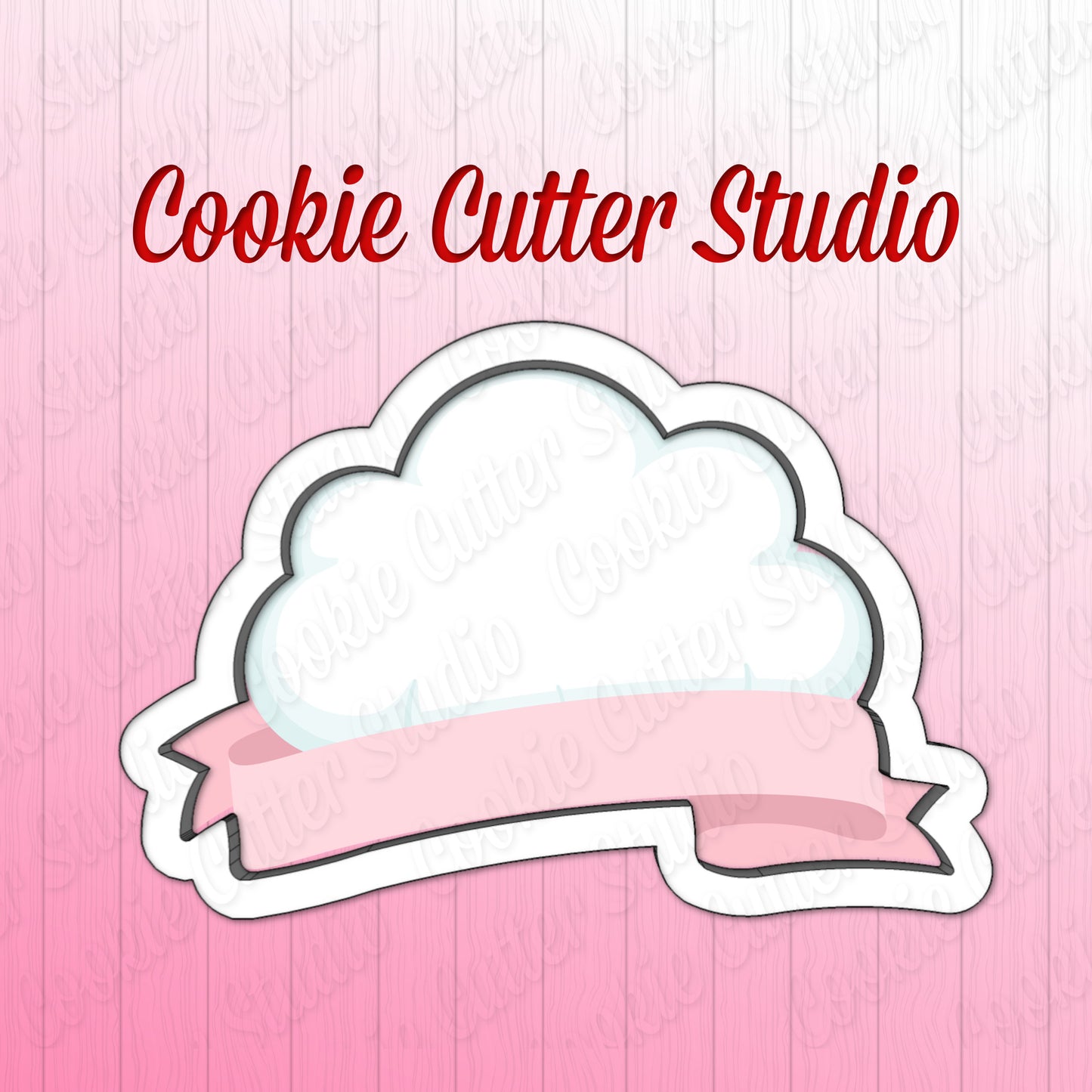 Cloud Plaque Cookie Cutter