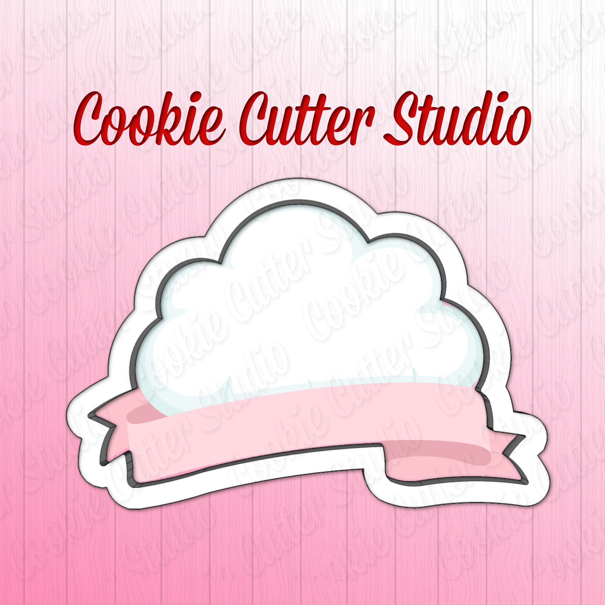 Pink Cloud Cookie Cutter