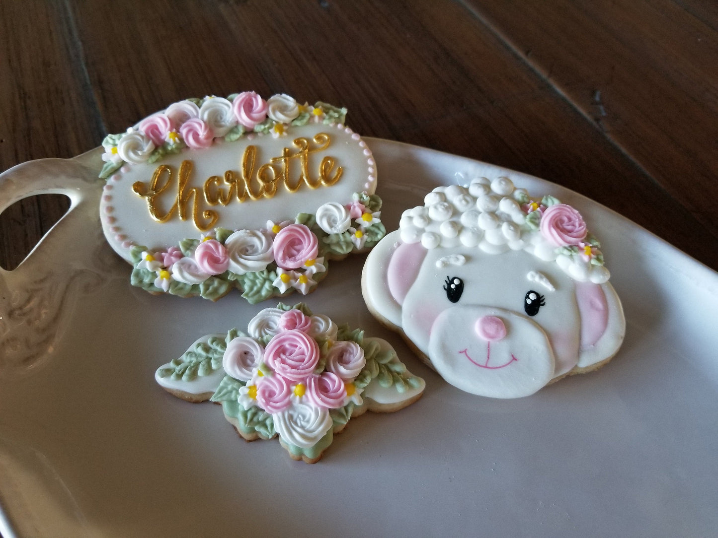 Floral Cookie Cutter, Baptism Cookie Cutter