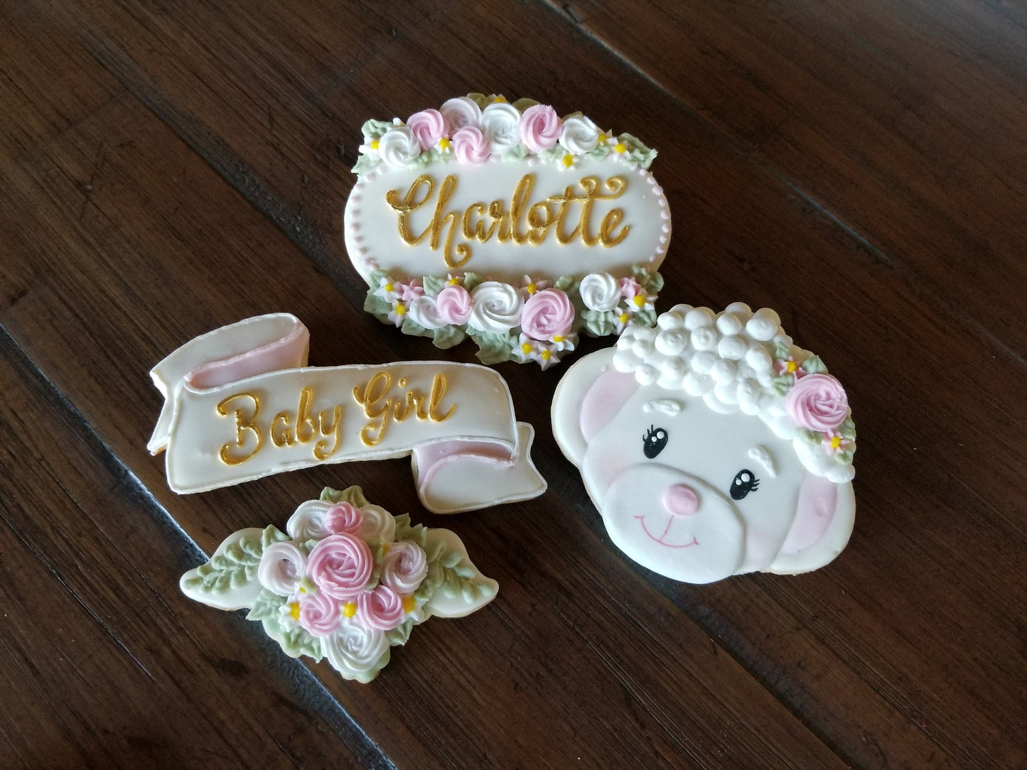 Floral Cookie Cutter, Baptism Cookie Cutter