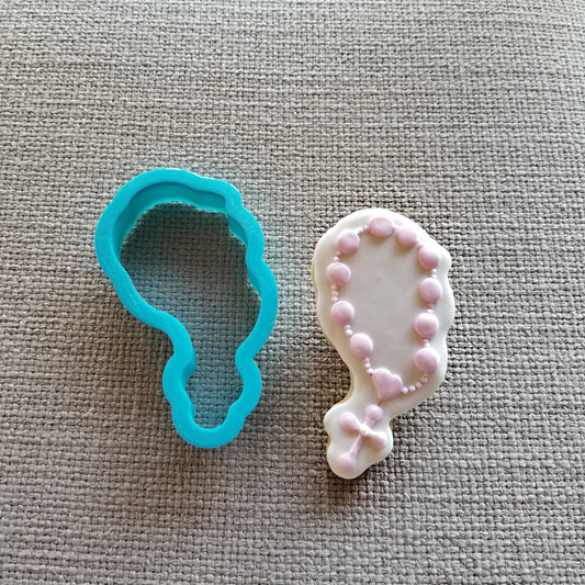 Rosary Cookie Cutter, Baptism Cookie Cutter