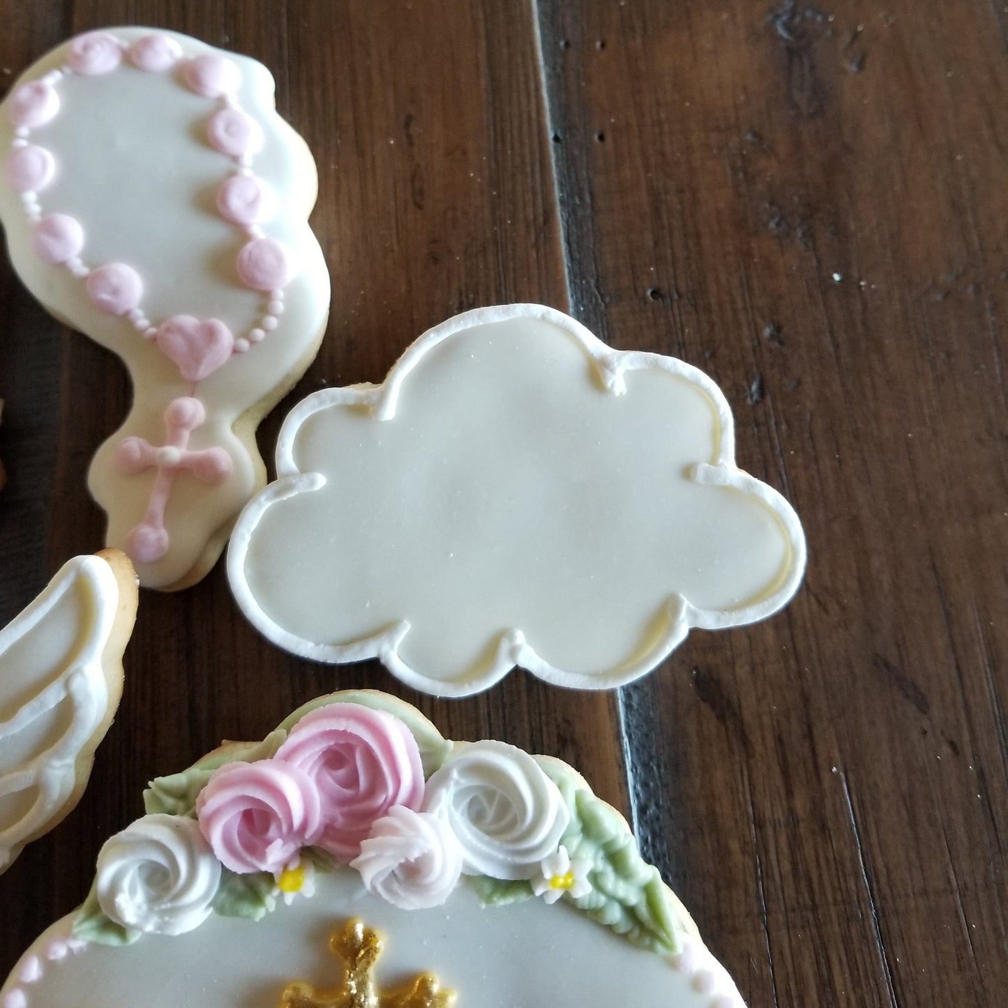 Cloud Plaque Cookie Cutter, Baptism Cookie Cutter