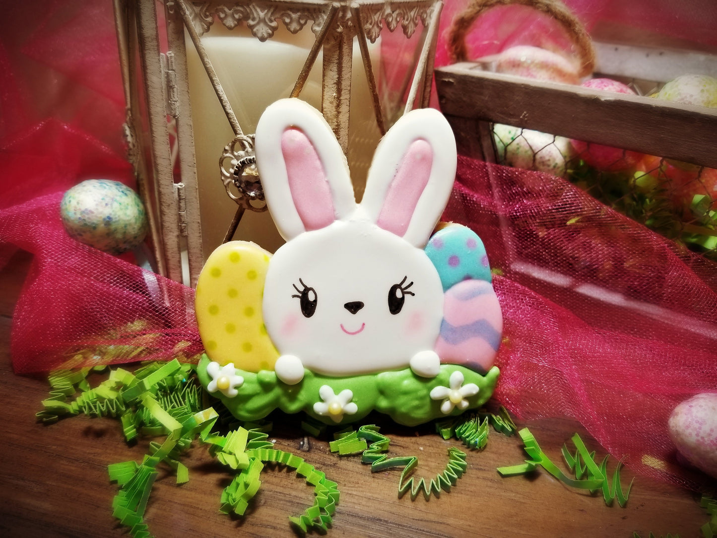 Bunny with Easter Eggs Cookie Cutter