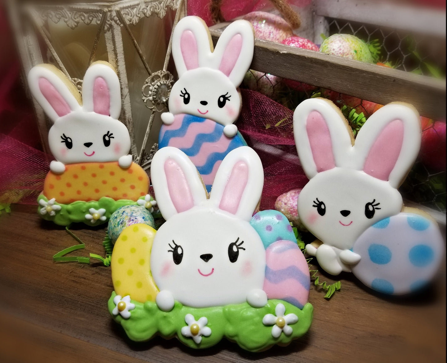 Bunny with Easter Eggs Cookie Cutter