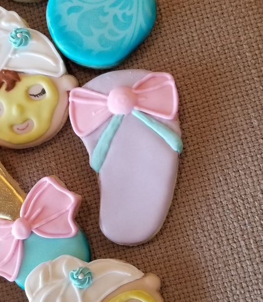 Slipper Cookie Cutter, Spa Cookie Cutter, Flip Flop Cookie Cutter