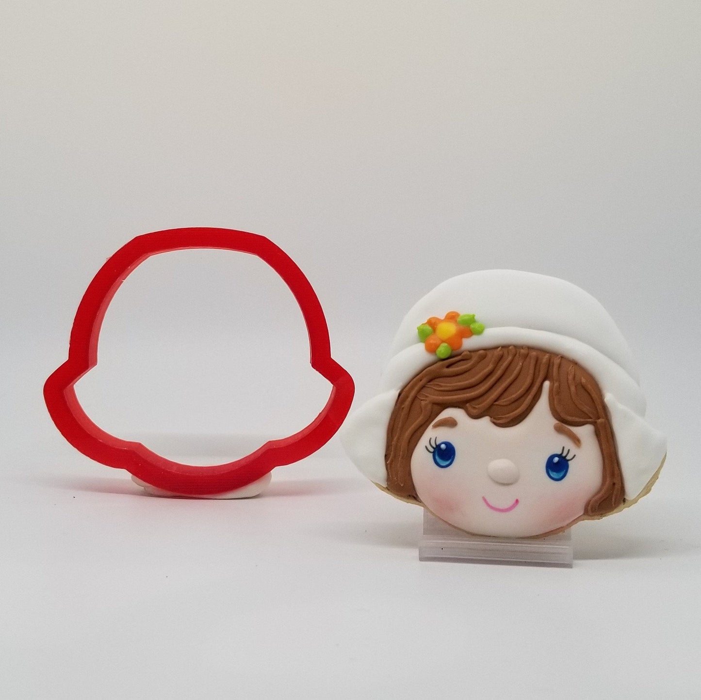 Girl Pilgrim Cookie Cutter, Thanksgiving Cookie Cutter
