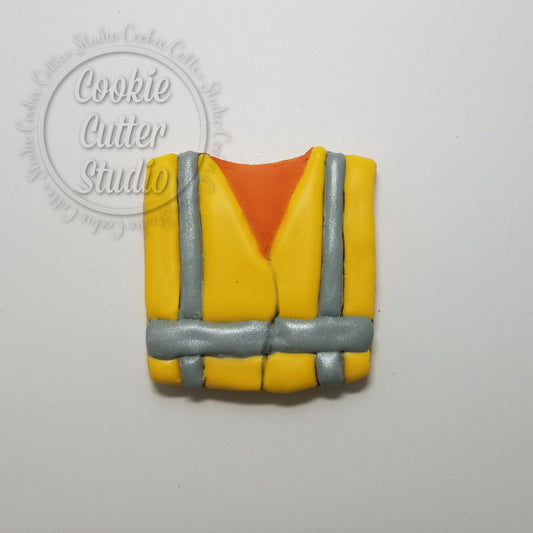 Construction Vest Cookie Cutter, Construction Cookie Cutter