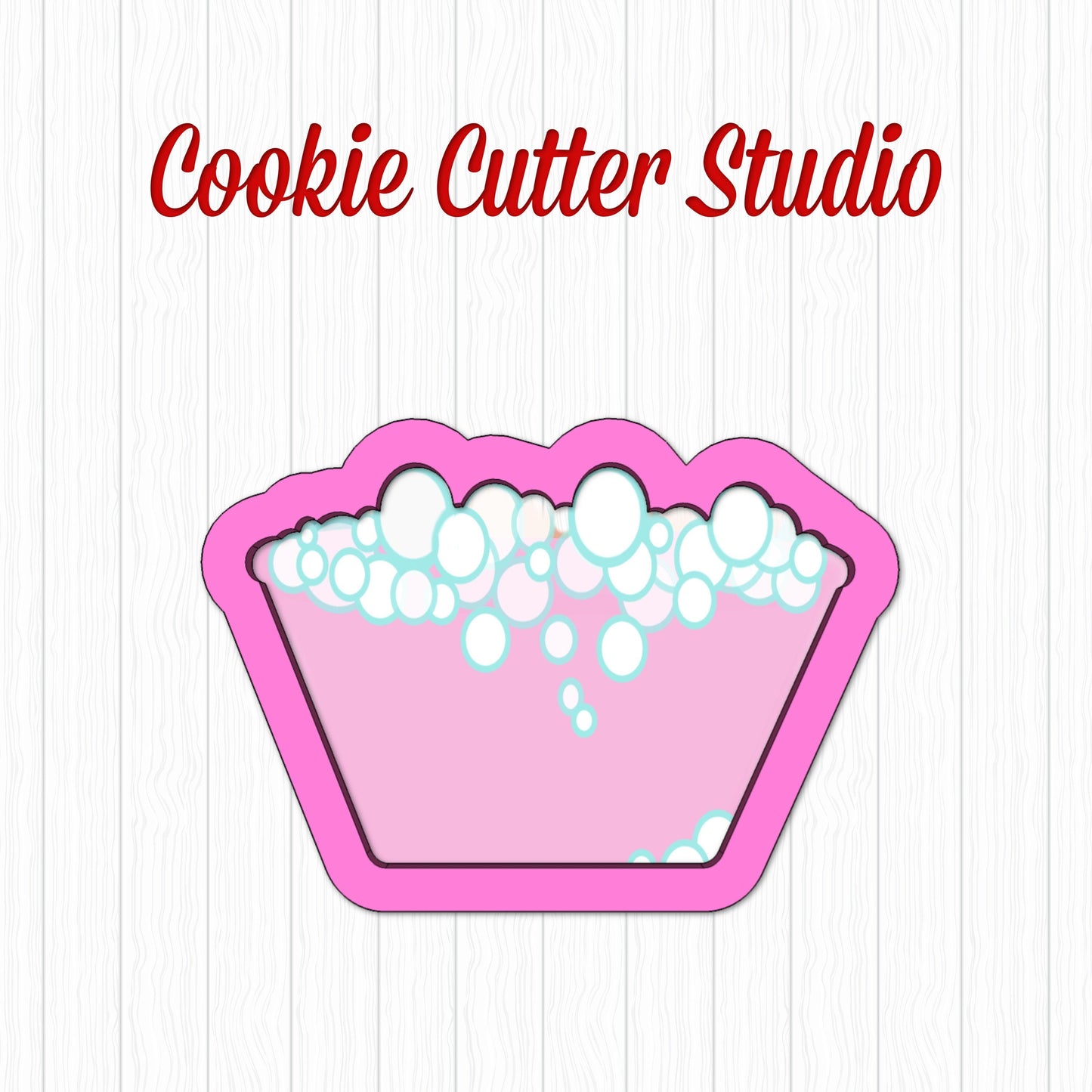 Foot Bath Cookie Cutter, Spa Cookie Cutters