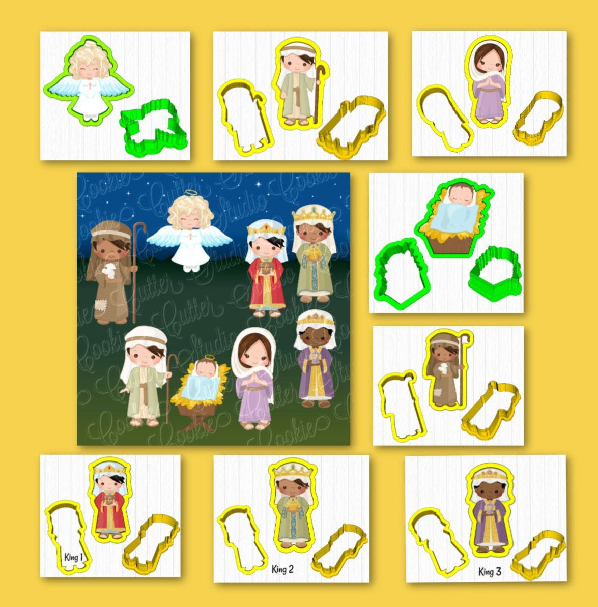 Nativity Cookie Cutter Set